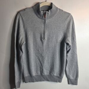 Vineyard Vines Shep & Ian Gray Pullover Quarter Zip Sweater XS